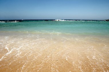 güzel bir plaj manzara