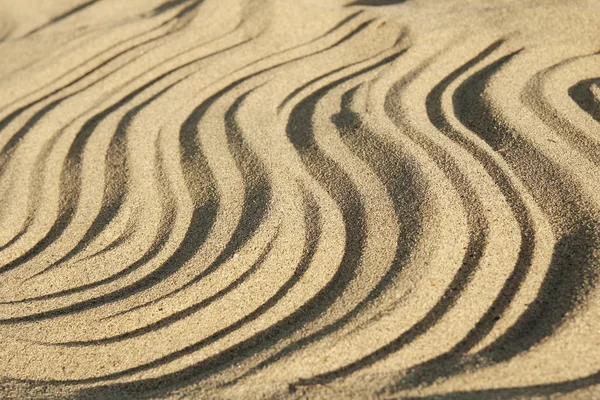 砂浜の砂の波が — ストック写真