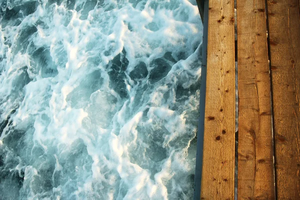 Bridge piren på havet — Stockfoto