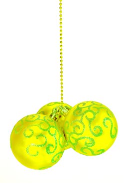 Noel oyuncaklar yansıması ile