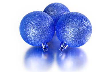 Noel oyuncaklar yansıması ile