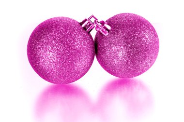 Noel oyuncaklar yansıması ile