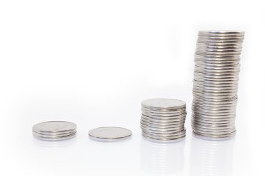 Paralar diyagram üzerinde arka plan