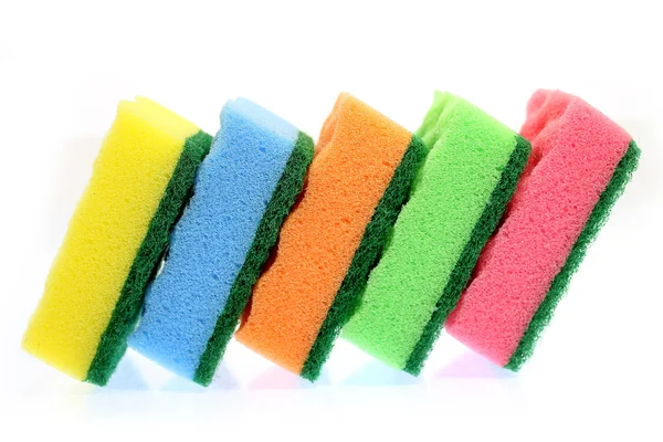 Sponges on a white background — Stock Photo, Image