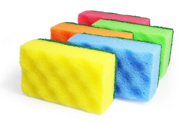 Sponges on a white background — Stock Photo, Image