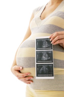 Ultrason hamile karın içinde bebek