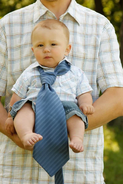 Little boy with  father — Stock Photo, Image