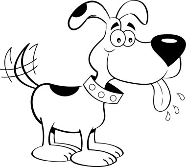 Çizgi film mutlu köpek..