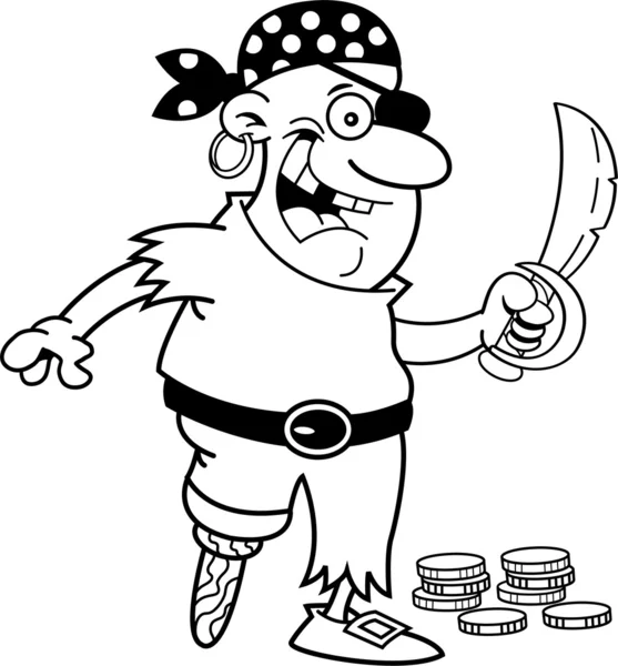 Cartoon piraat