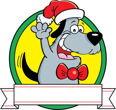 bir afiş karikatür köpek.
