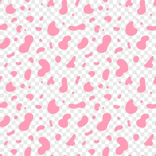 Sömlös rosa ko dölja mönster. Vektorupprepad textur — Stock vektor