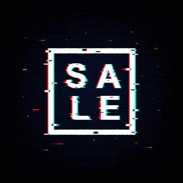 Plakát šablony prodeje v neonovém stylu. Vektor — Stockový vektor
