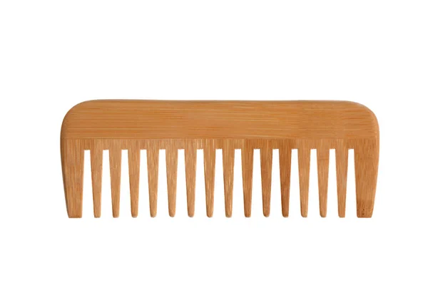 Wooden Comb Isolated White Background Clipping Path Copy Space Your Stock Photo