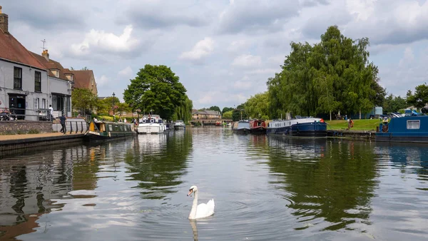 Ely, Cambridgehire, İngiltere - 26 Temmuz 2021 - Ely 'da yoğun deniz kenarı