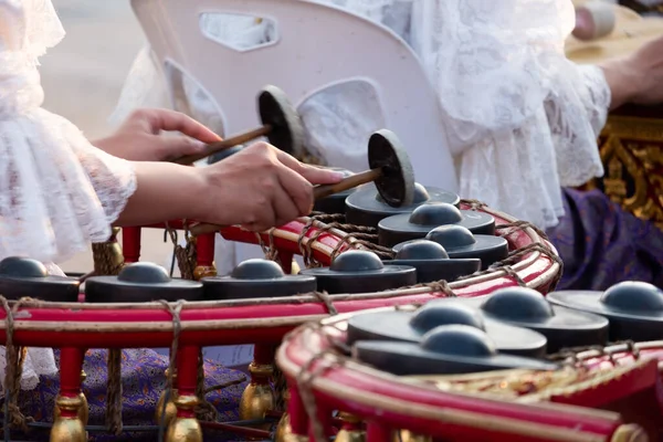 Khong Wong Yai Jest Okrąg Gongów Używanych Muzyce Tajlandii — Zdjęcie stockowe