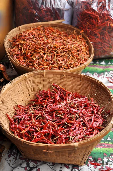 Suché červené Chili peper — Stock fotografie