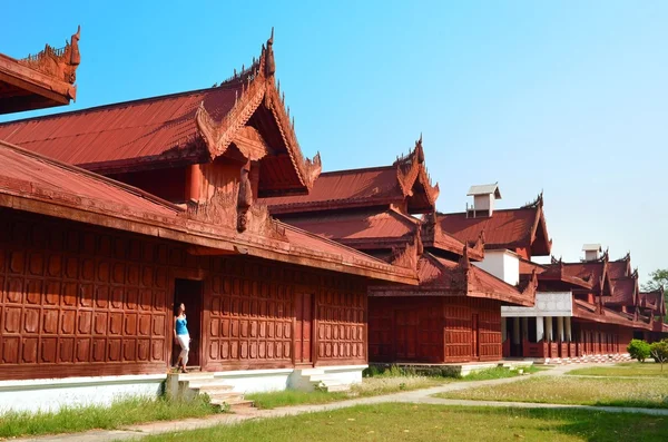 Palatul Regal Mandalay din Myanmar — Fotografie, imagine de stoc