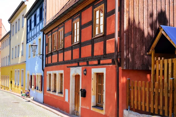 Meissen antigua calle con arquitectura — Foto de Stock