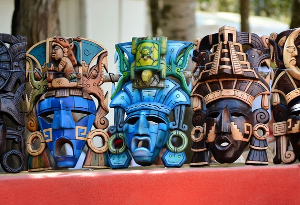 Turquoise mayan mask — Stock Photo, Image