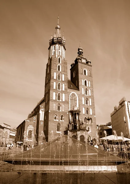 Mariacki chiesa di Cracovia — Foto Stock