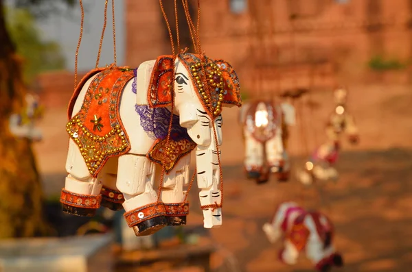 Fantoche de corda de Myanmar para venda em um templo em Bagan — Fotografia de Stock