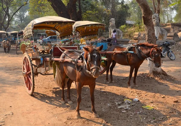 Carrello Taxi a Mandalay — Foto Stock