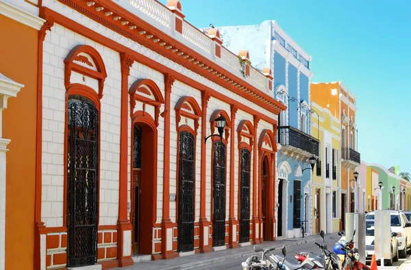 Campeche stad in mexico koloniale architectuur — Stockfoto