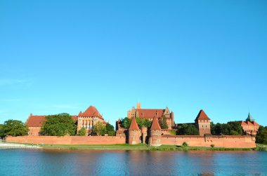 Malbork knights castle in Poland (world heritage list Unesco) clipart