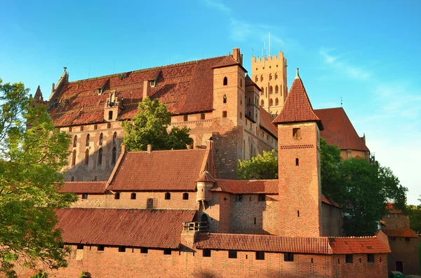 Castillo de caballeros de Malbork en Polonia (Patrimonio de la Humanidad Unesco ) —  Fotos de Stock