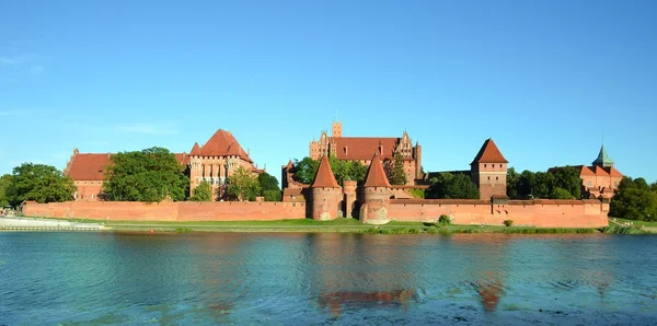 Zamek w Malborku Rycerzy w Polsce (na listę światowego dziedzictwa Unesco) — Zdjęcie stockowe