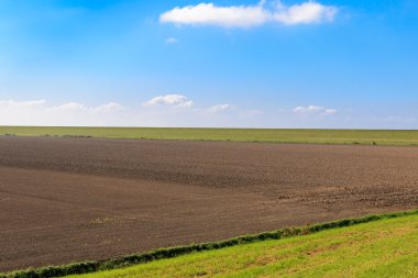 Koruyucu dike East Frisia, Almanya ile sürülmüş alan