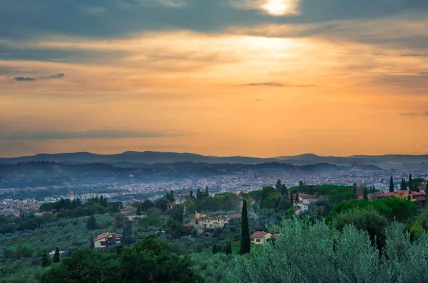 View on Florence from the hills — Stock Photo, Image