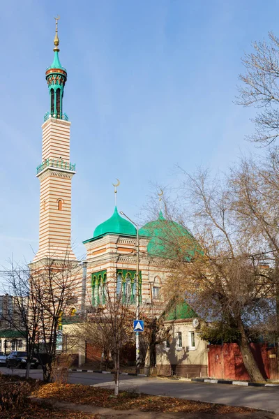 Russia Saratov November 2020 Cathedral Mosque Main Muslim Temple City — Stock Photo, Image