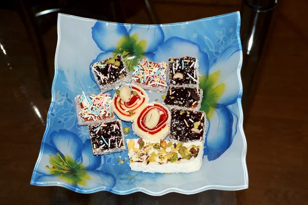 Tasty oriental sweets, Turkish delight — Stock Photo, Image