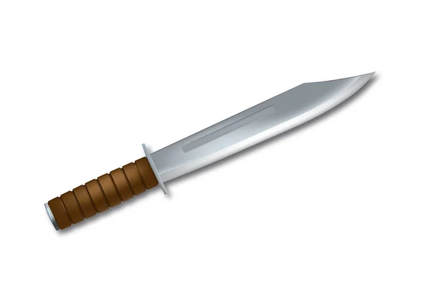 Vector Bowie knife — Stock Vector