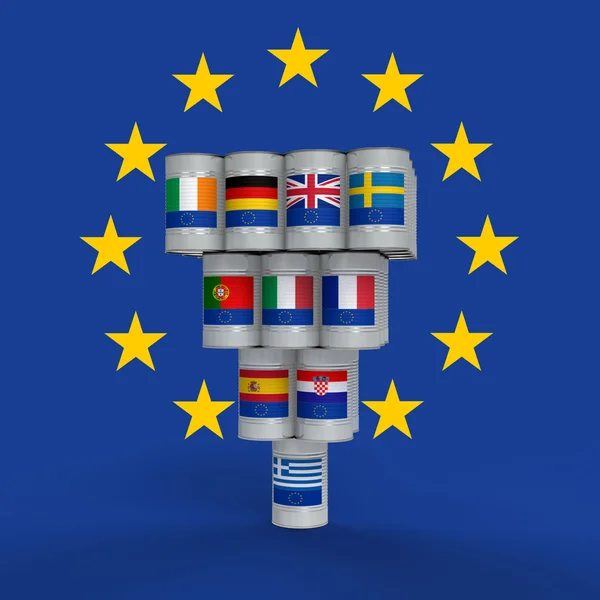 Grekland och EU — Stockfoto