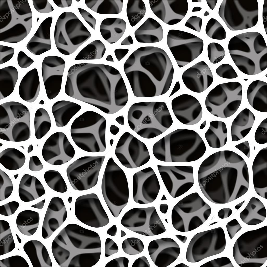 Black and white abstract cells art background