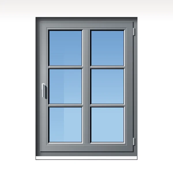 Gray vector window — Stock Vector