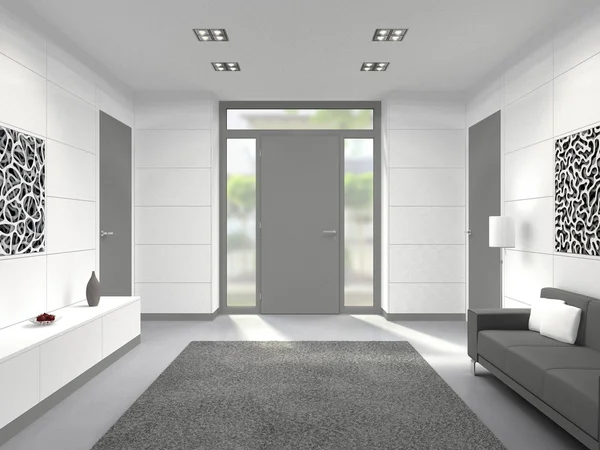 Modern hallway entrance interior — Stock Photo, Image