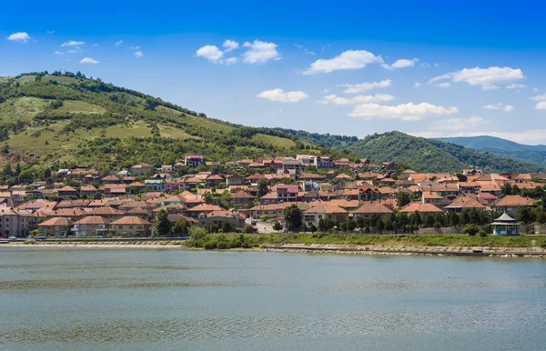 Port city Orsova on Danube river — Stock Photo, Image