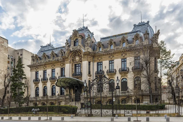 Palacio de Cantacuzino hoy en día Museo Nacional George Enescu en Bucarest Imagen de archivo