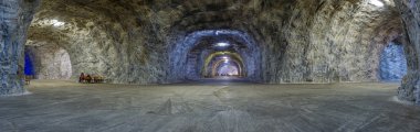 Panorama inside Salt mine Targu Ocna clipart