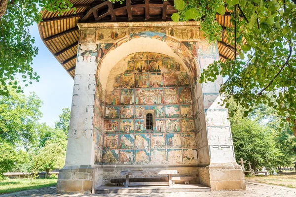 The Arbore Monastery painted wall — Stock fotografie