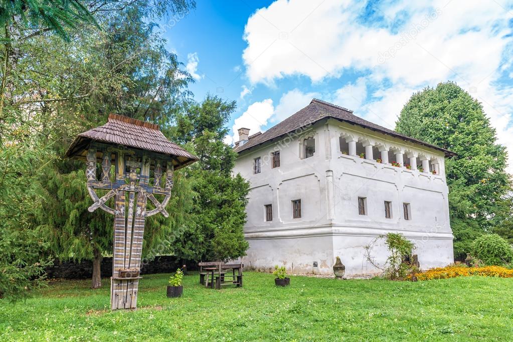 The fortified mansion (Cula in romanian) in Maldaresti, Romania