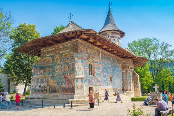 Monastère de Voronet célèbre monastère peint en Roumanie — Photo