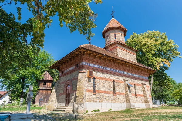 "Sfintii Voievozi" sten kloster i Ipotesti, Botoşani Stockfoto