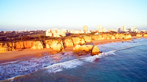 Beroemde Praia da Rocha in Portimao Portugal — Stockfoto