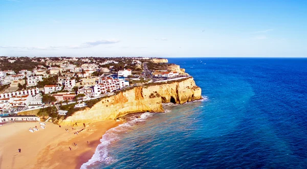 Aérea desde el pueblo de Carvoeiro en el Algarve Portugal — Foto de Stock