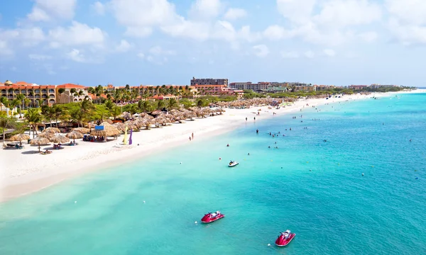 Eagle Beach Aruba Karayipler üzerinde hava