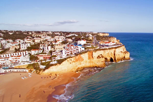 Aérea desde el pueblo de Carvoeiro en el Algarve Portugal — Foto de Stock